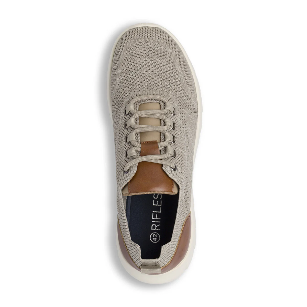 Scarpe stringate Taupe da Uomo in tessuto tecnico Riflessi Urbani - Image 5