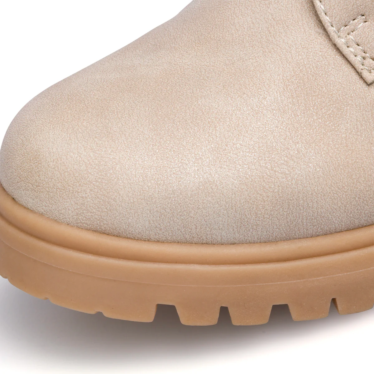 Scarponcini beige da bambina con maxi-catena 10 Baci - Image 6