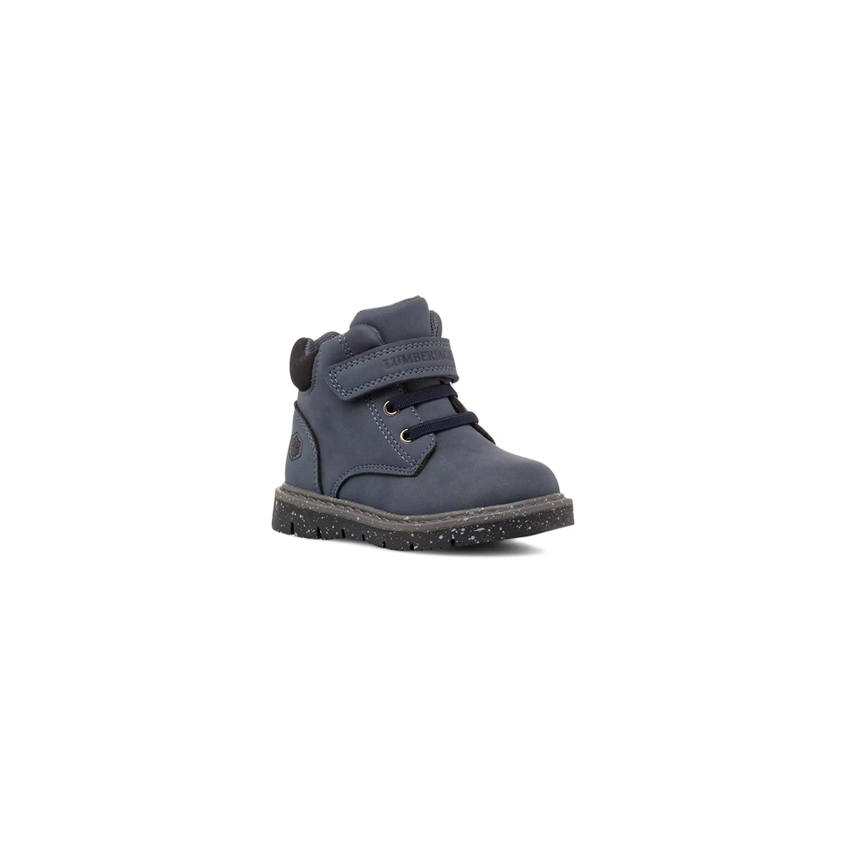 Scarponcini blu con strappo e lacci elastici Bambino Lumberjack - Image 2