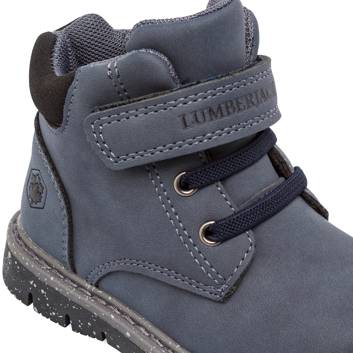 Scarponcini blu con strappo e lacci elastici Bambino Lumberjack - Image 6