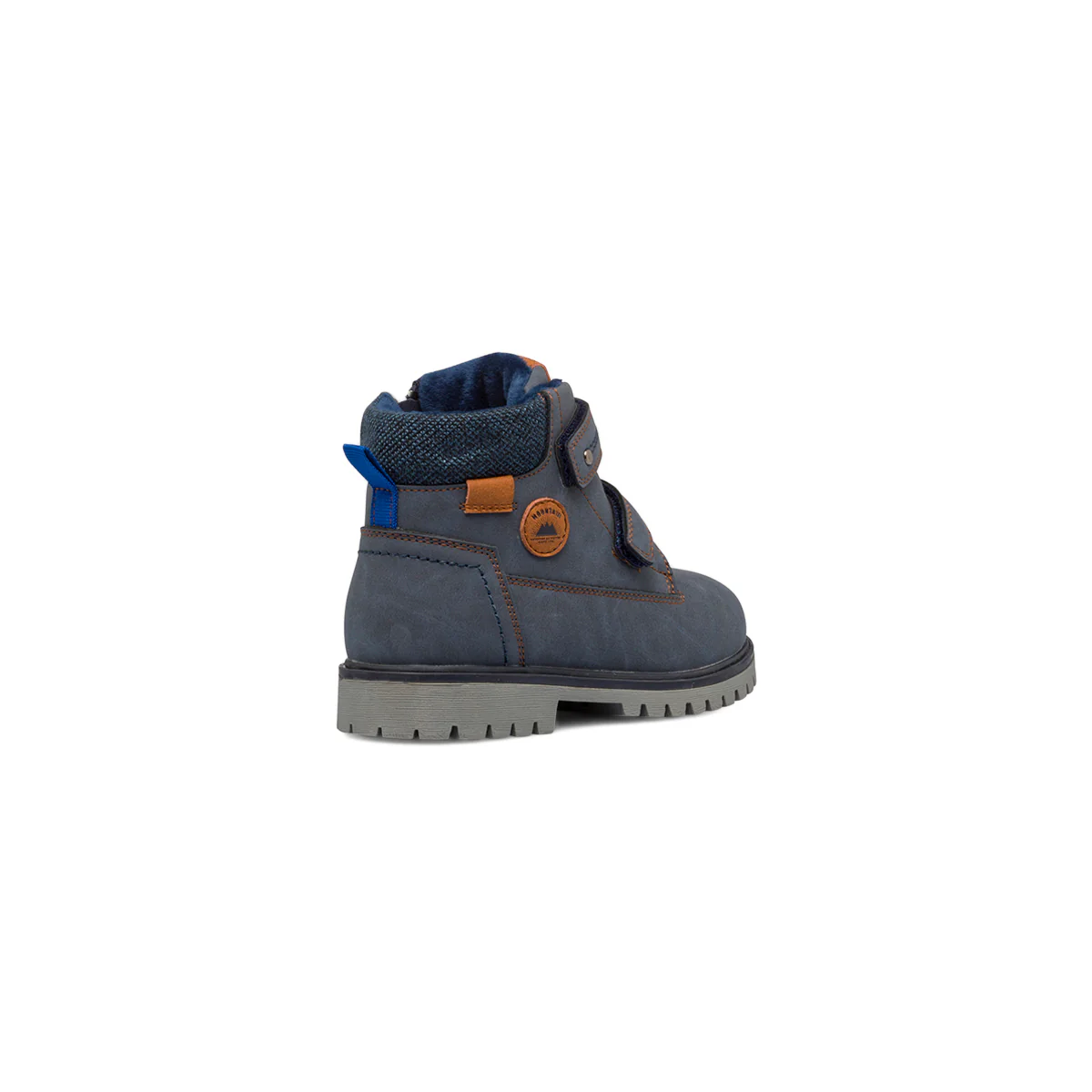 Scarponcini blu da bambino con doppio velcro e zip Birilli&Monelli - Image 3
