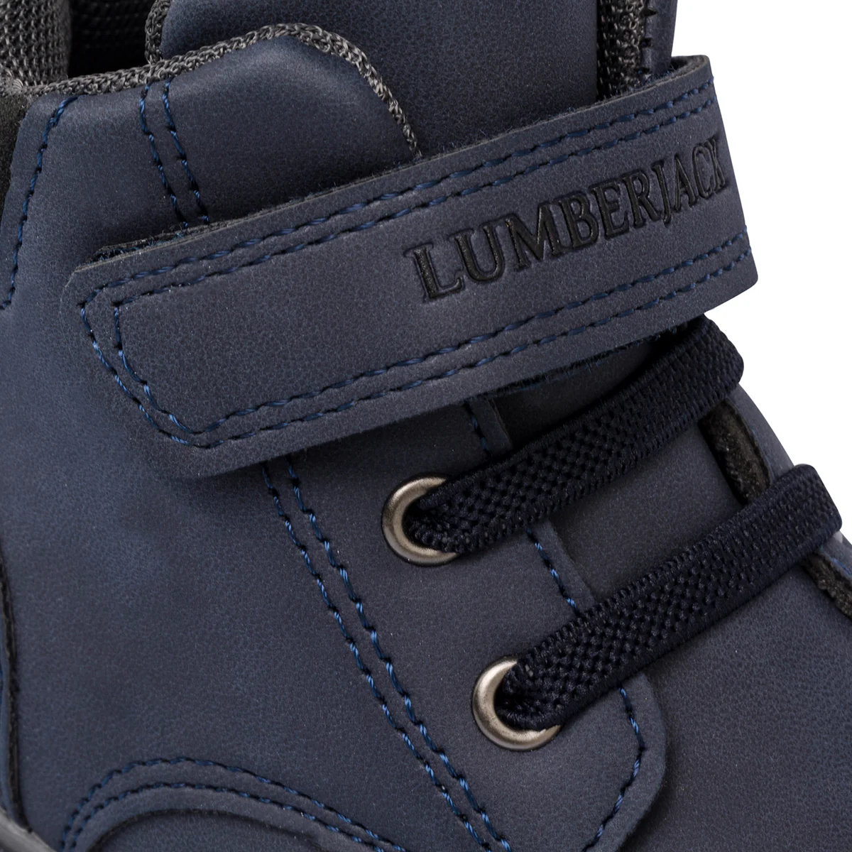 Scarponcini blu da bambino con velcro e lacci Lumberjack Gohan - Image 7