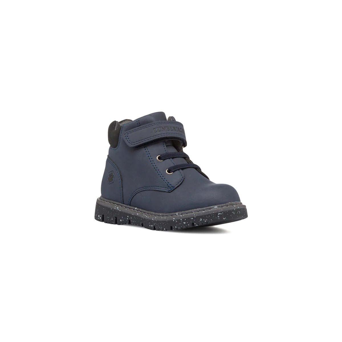 Scarponcini blu da bambino con velcro e lacci Lumberjack Gohan - Image 2