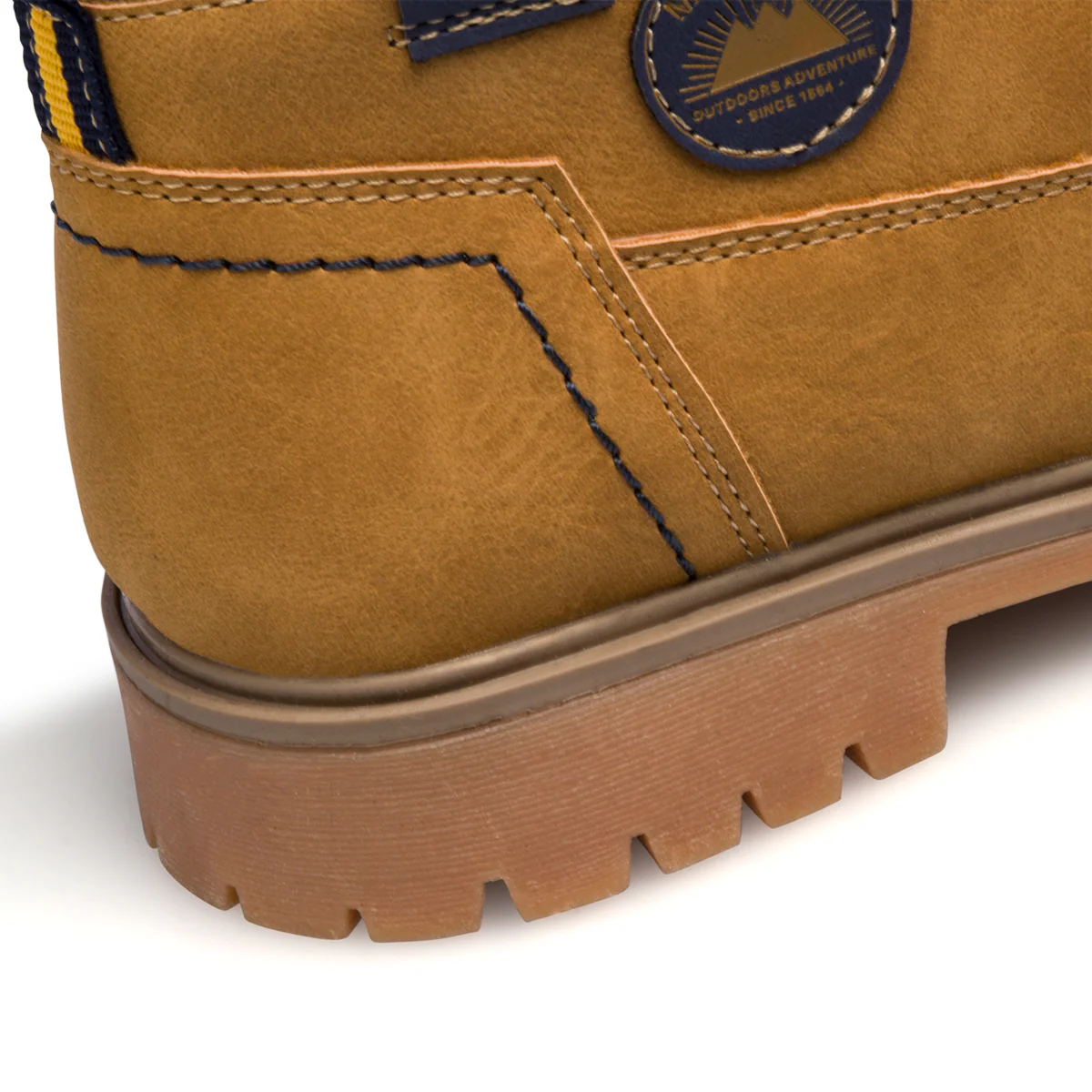 Scarponcini camel da bambino con chiusura in velcro Birilli&Monelli - Image 8