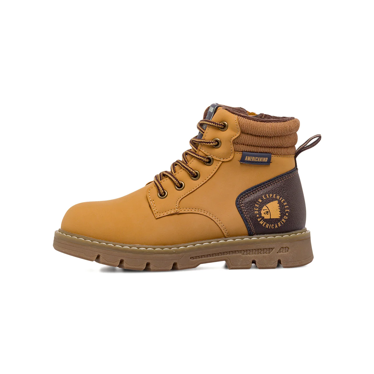 Scarponcini casual ocra da Ragazzo Americanino