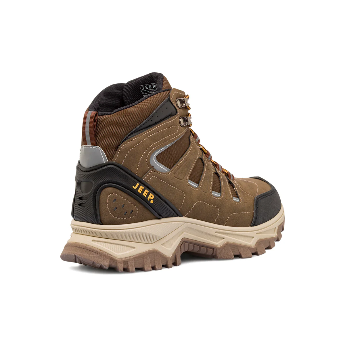 Scarponcini da uomo marroni Jeep Spirit per trekking e outdoor - Image 3