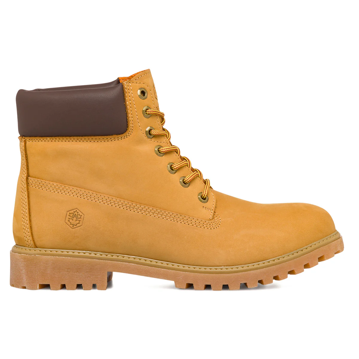 Scarponcini giallo ocra da uomo con collare imbottito Lumberjack River