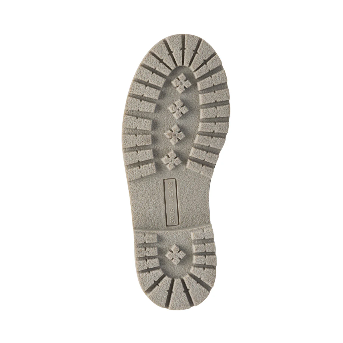 Scarponcini grigi da donna con suola carrarmato Swish Jeans - Image 4