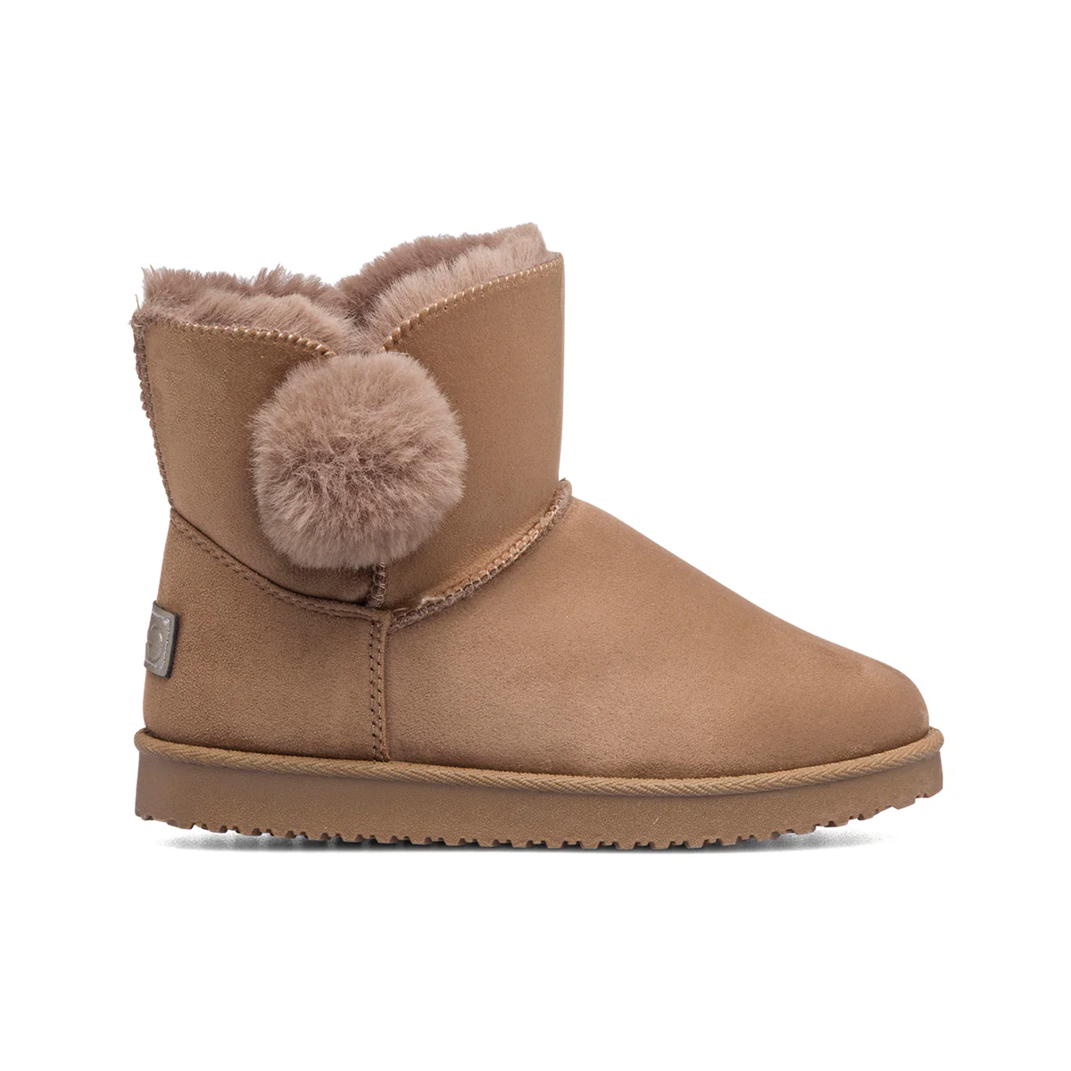 Scarponcini khaki con colletto imbottito Swish Jeans
