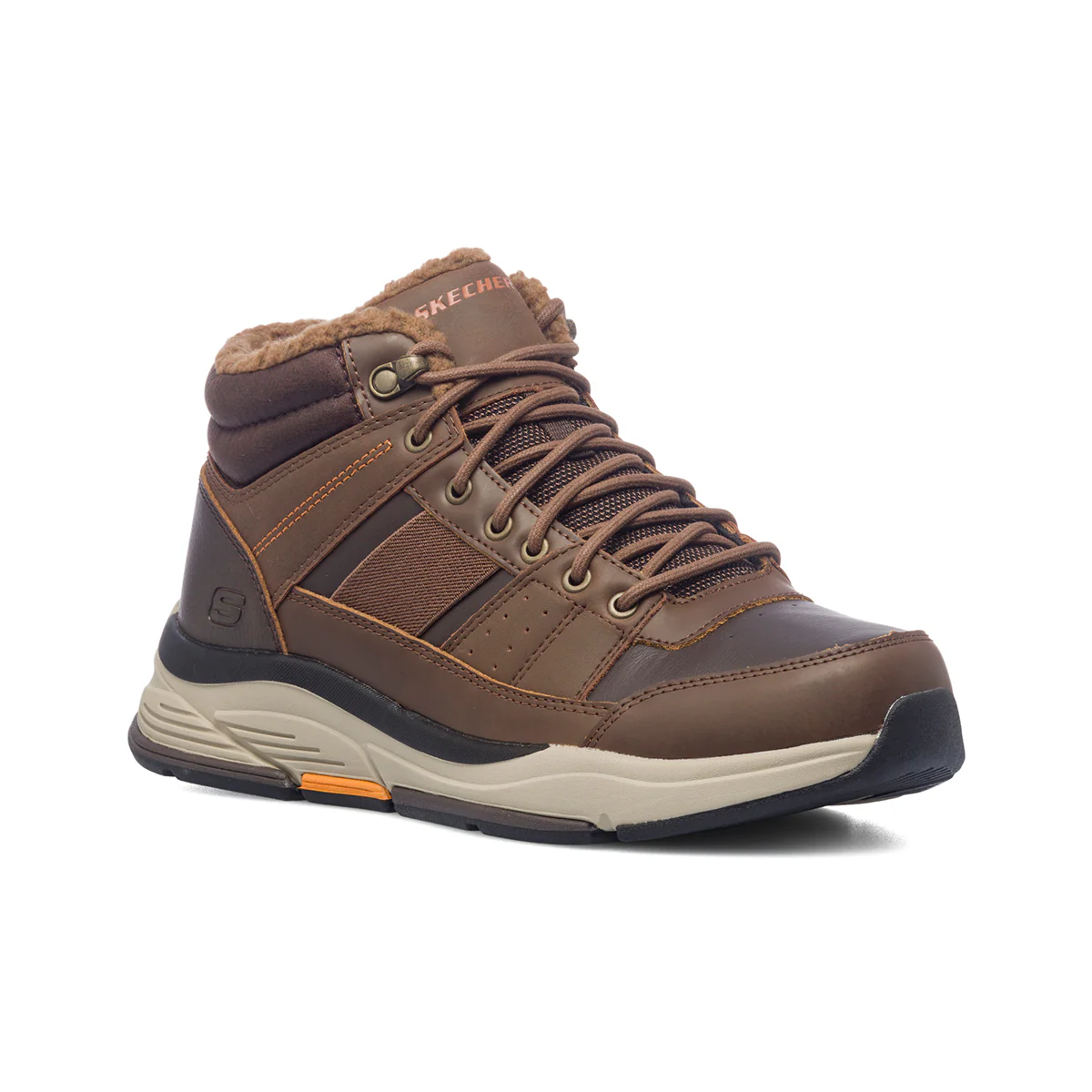 Scarponcini marrone con sottopiede Memory Foam Skechers Benago - Image 2