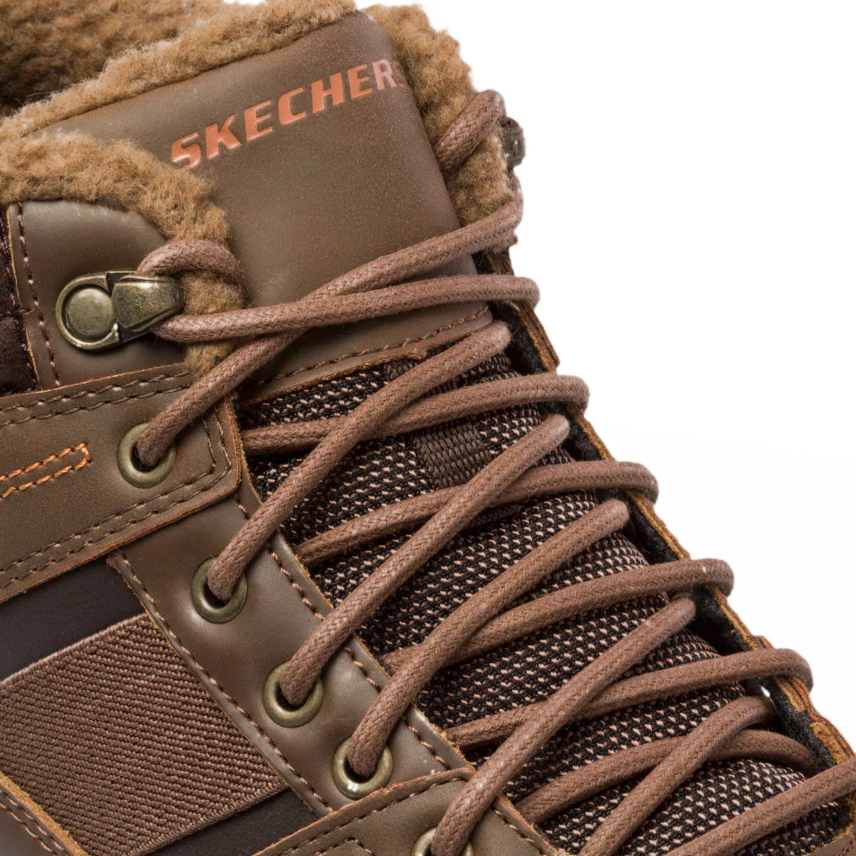 Scarponcini marrone con sottopiede Memory Foam Skechers Benago - Image 6