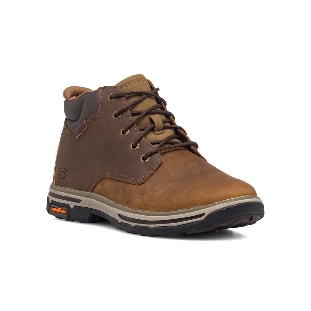 Scarponcini marroni da uomo con sottopiede Memory Foam Skechers Relaxed Fit: Segment 2.0 - Image 2