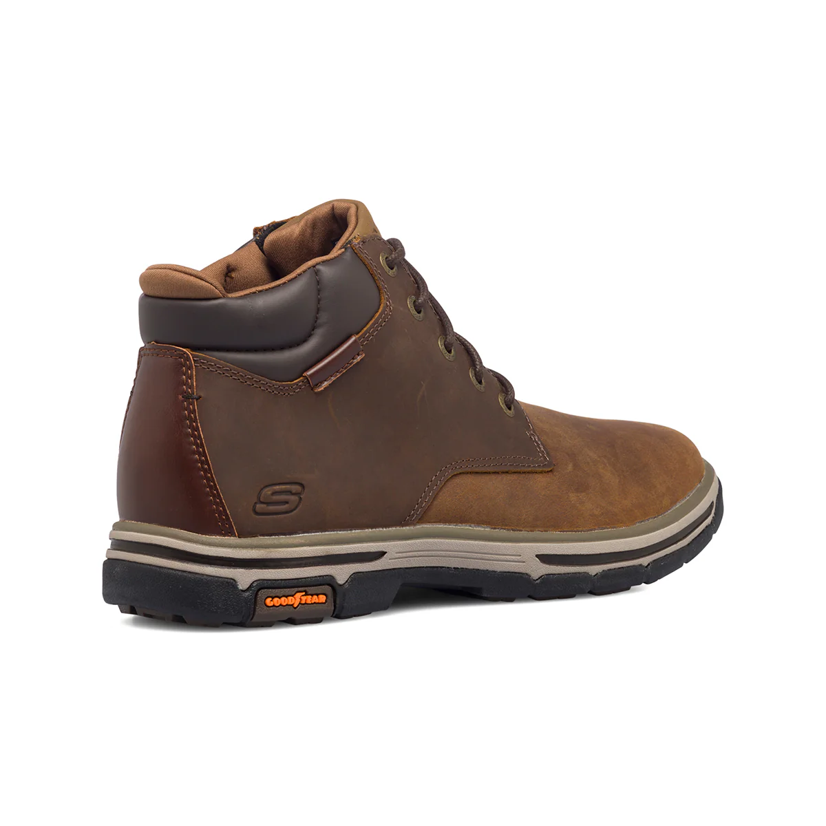 Scarponcini marroni da uomo con sottopiede Memory Foam Skechers Relaxed Fit: Segment 2.0 - Image 3