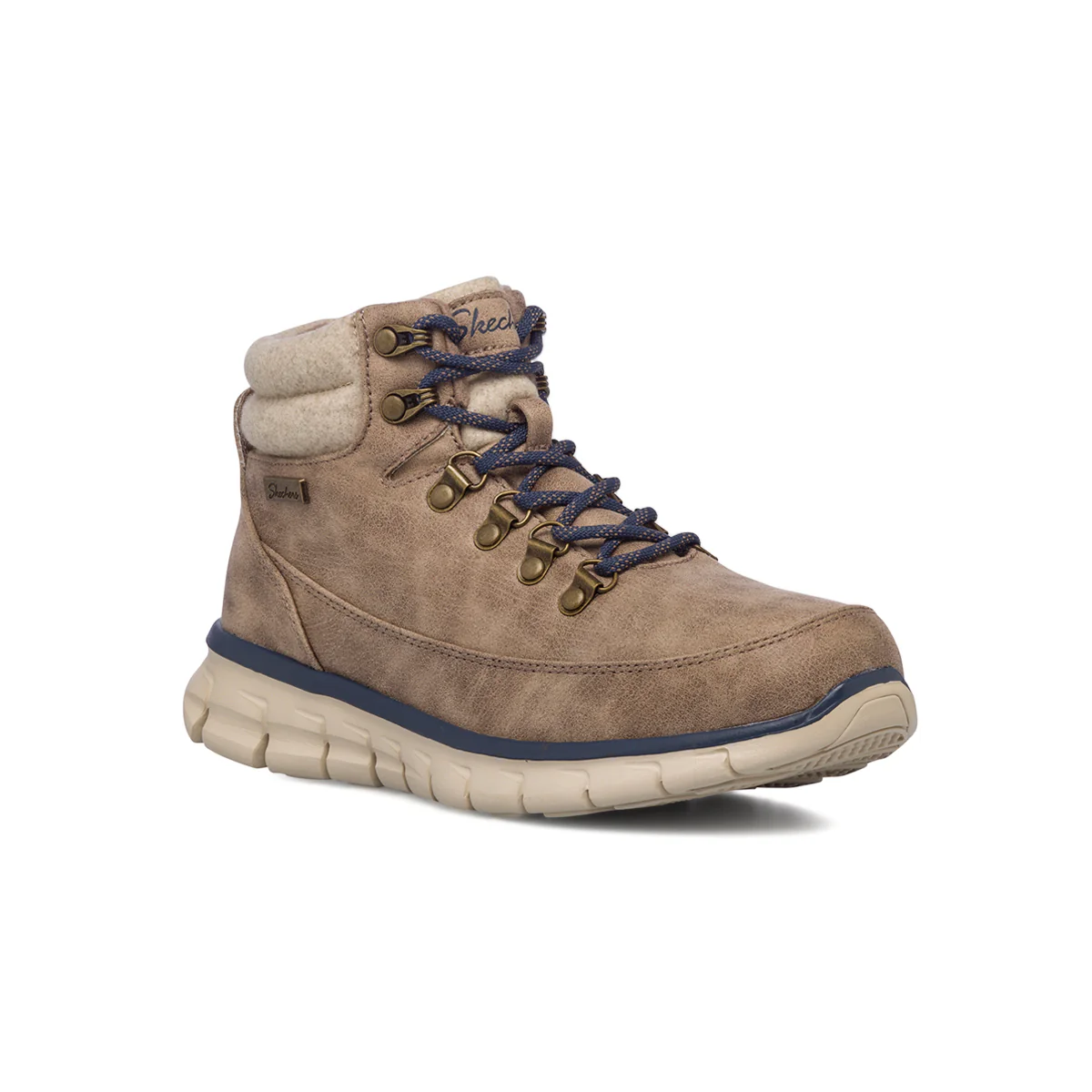 Scarponcini taupe waterproof con colletto imbottito Skechers Synergy - Cool Seeker - Image 2