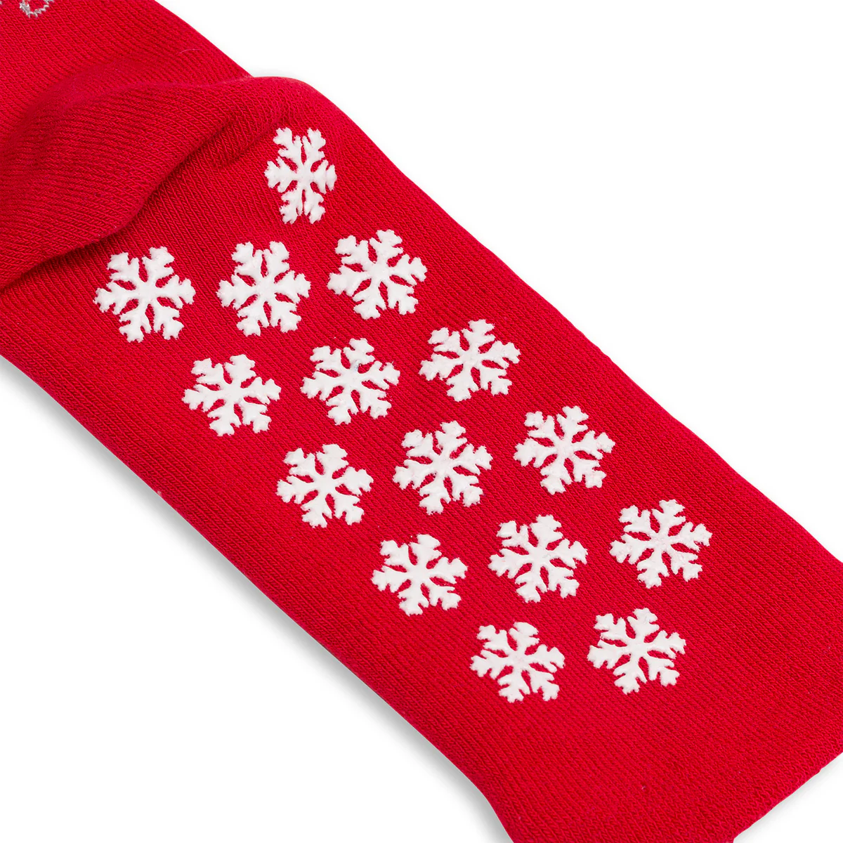Set da 2 paia di calzini antiscivolo natalizi blu e rossi da donna con ricamo Fiocchi di Neve - Image 7
