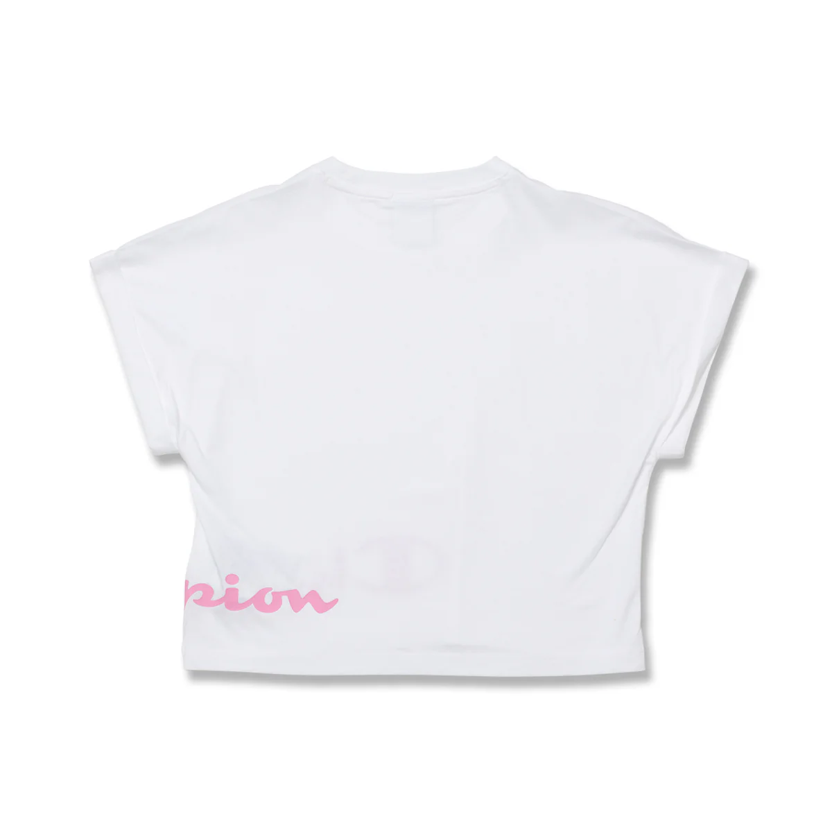 Set da bambina con t-shirt bianca e pantaloncini rosa Champion - Image 3