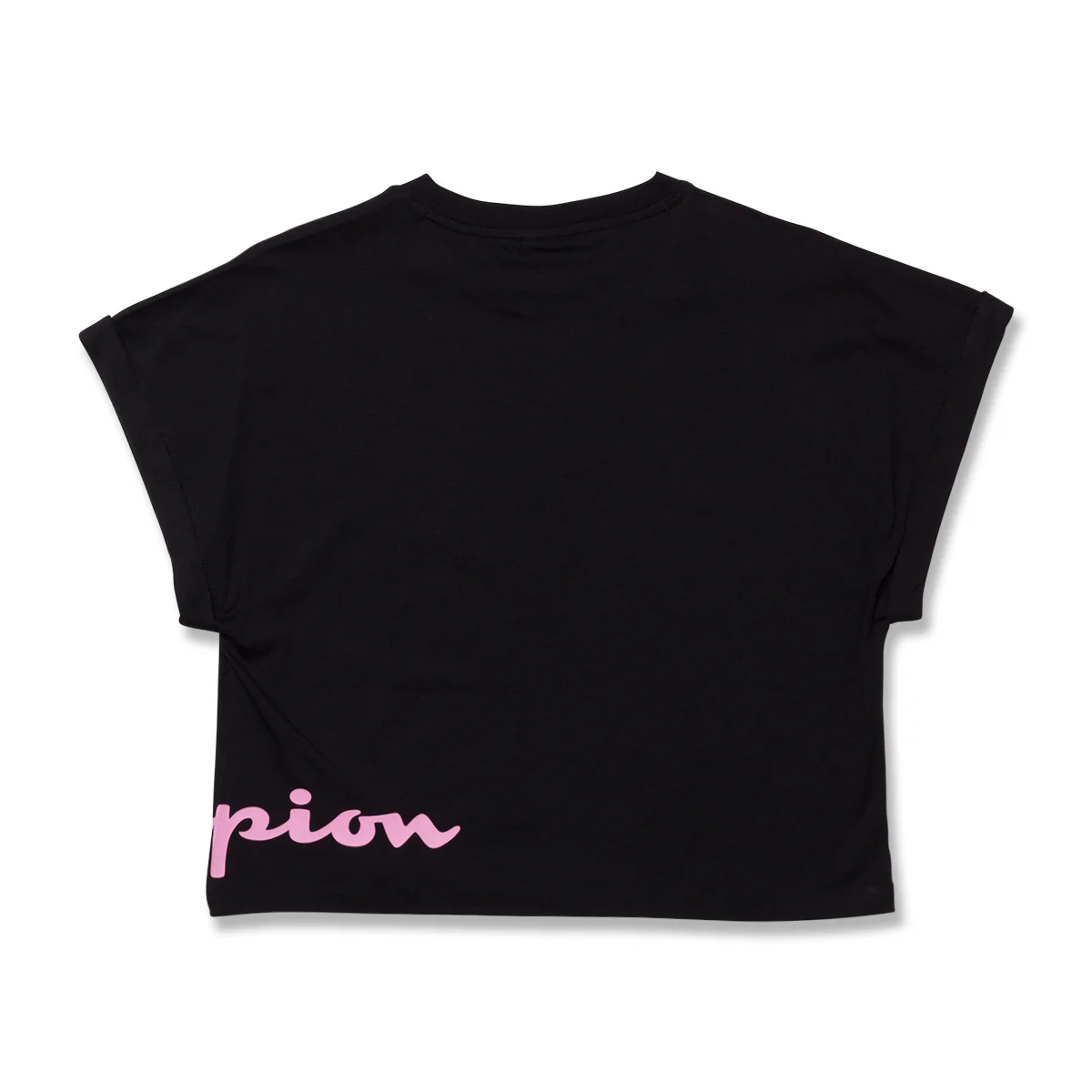Set da bambina con t-shirt e pantaloncini neri Champion - Image 3
