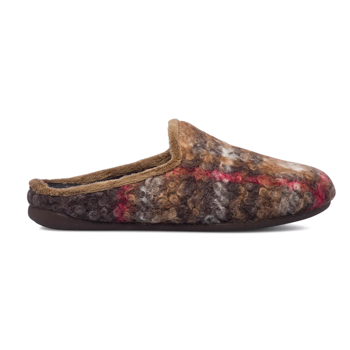 Set regalo con pantofole marroni da uomo Gextop