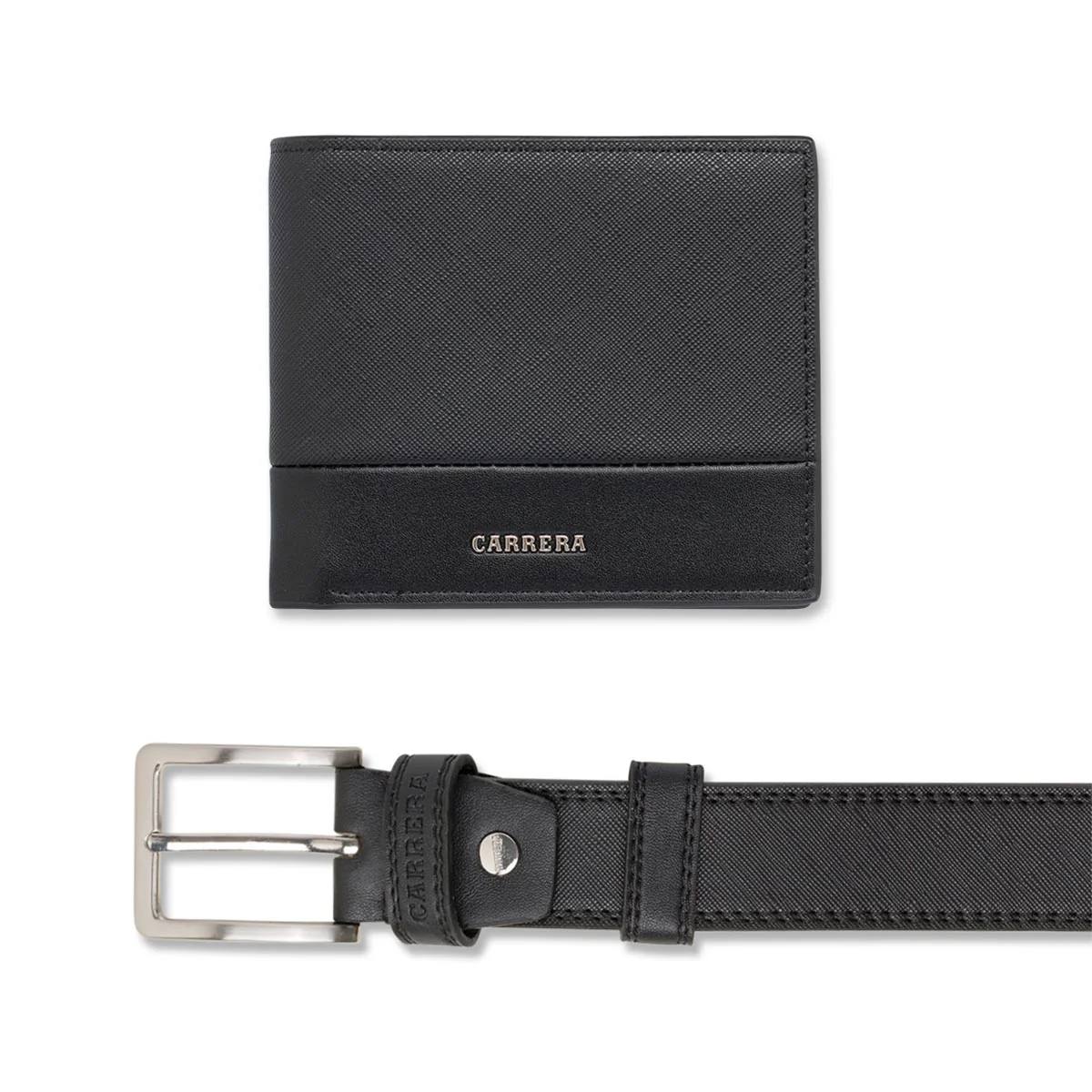 Set regalo portafoglio e cintura nero da uomo Carrera Jeans