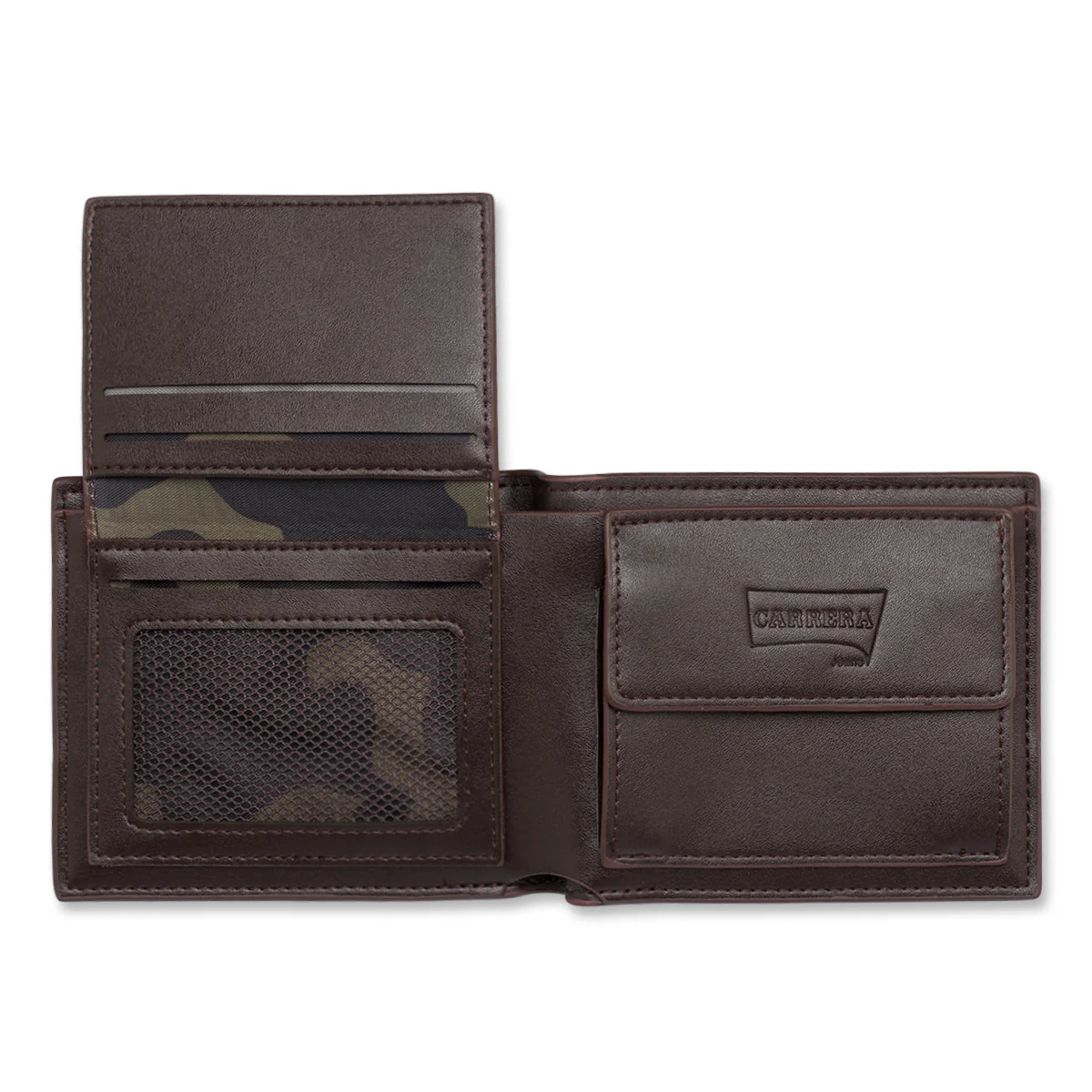 Set regalo uomo Carrera Jeans Portafoglio e cintura marroni con logo - Image 8
