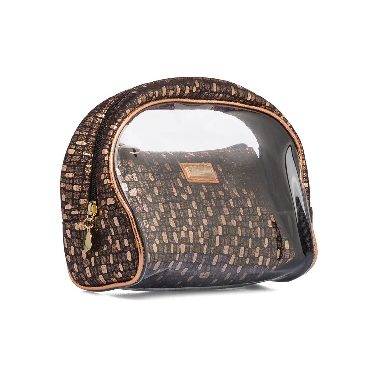 Set trousse color oro da donna con chiusura a zip Camomilla Milano - Image 2