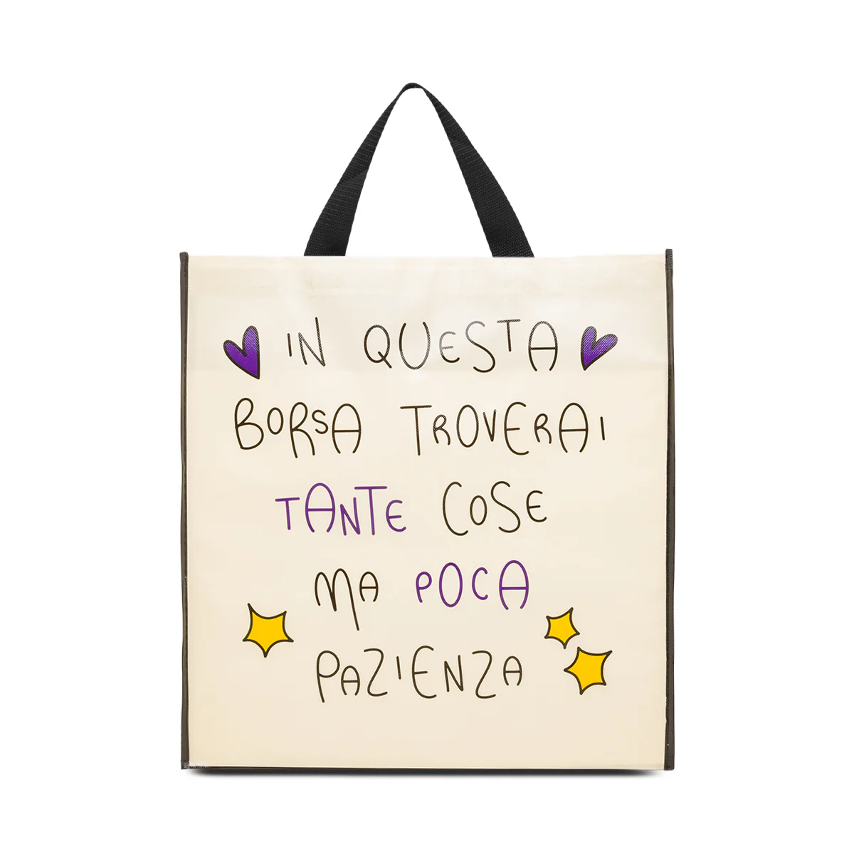 Shopper grande beige in TNT Disegni Cinici - Image 3