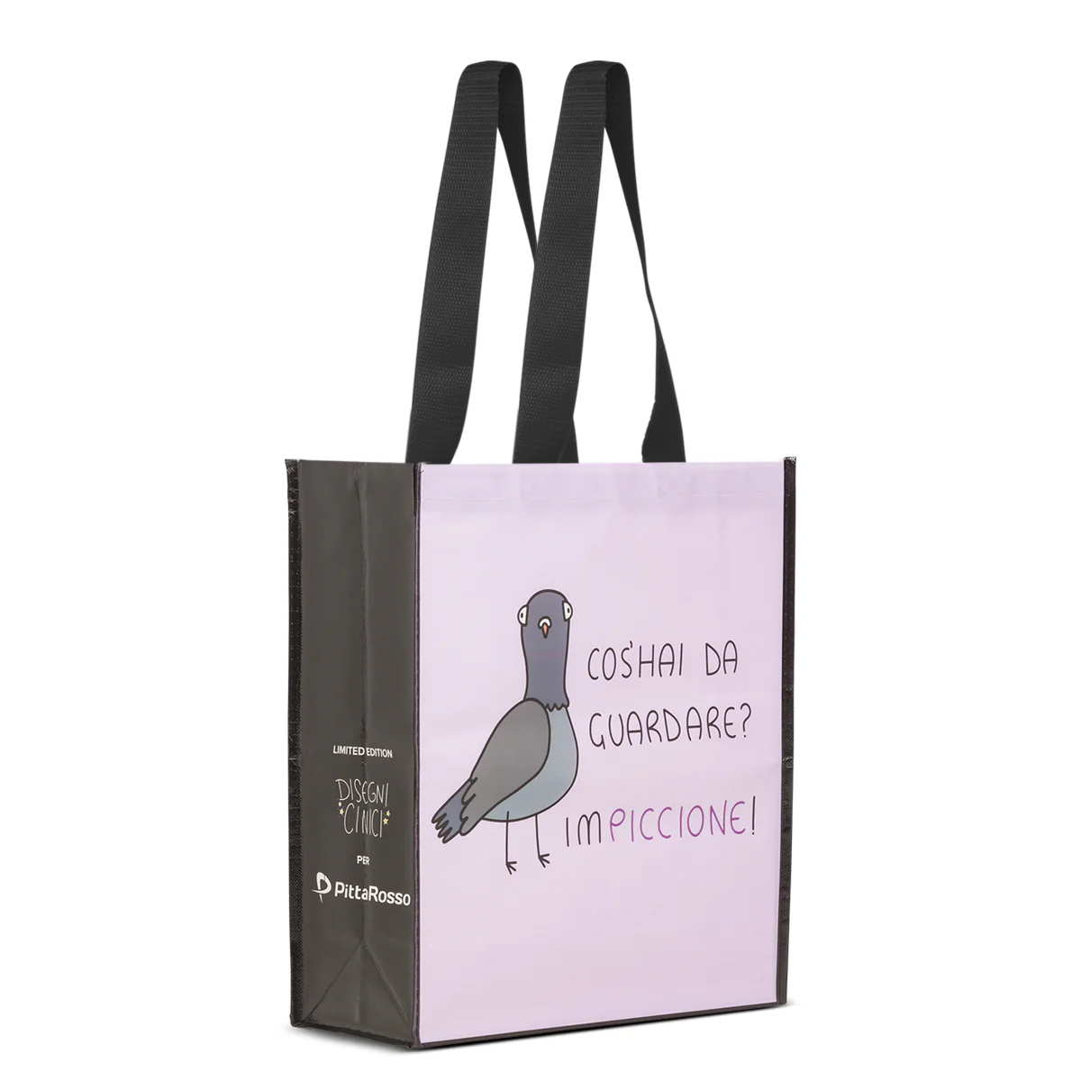Shopper media rosa in TNT Disegni Cinici