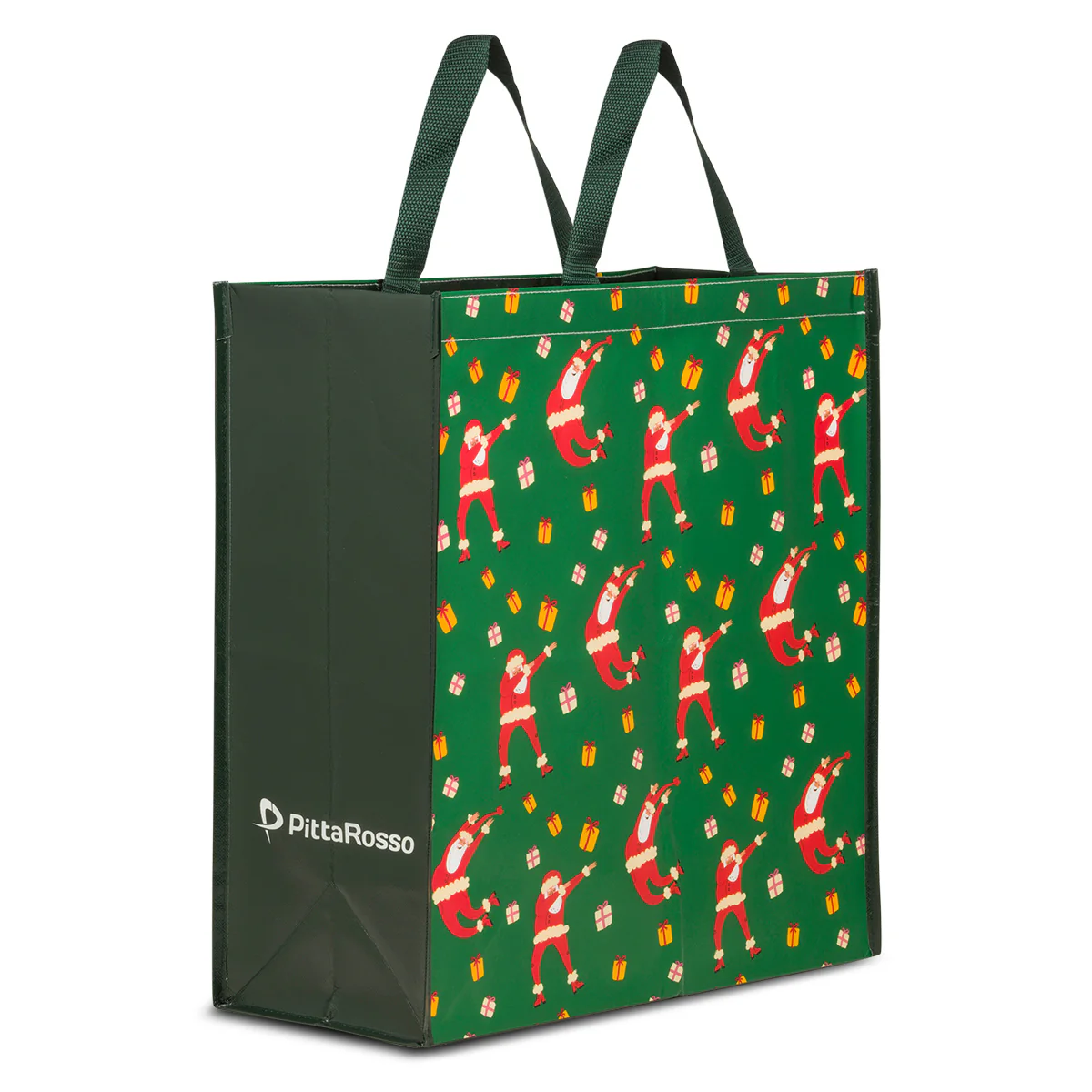 Shopper natalizia grande verde in TNT - Image 2