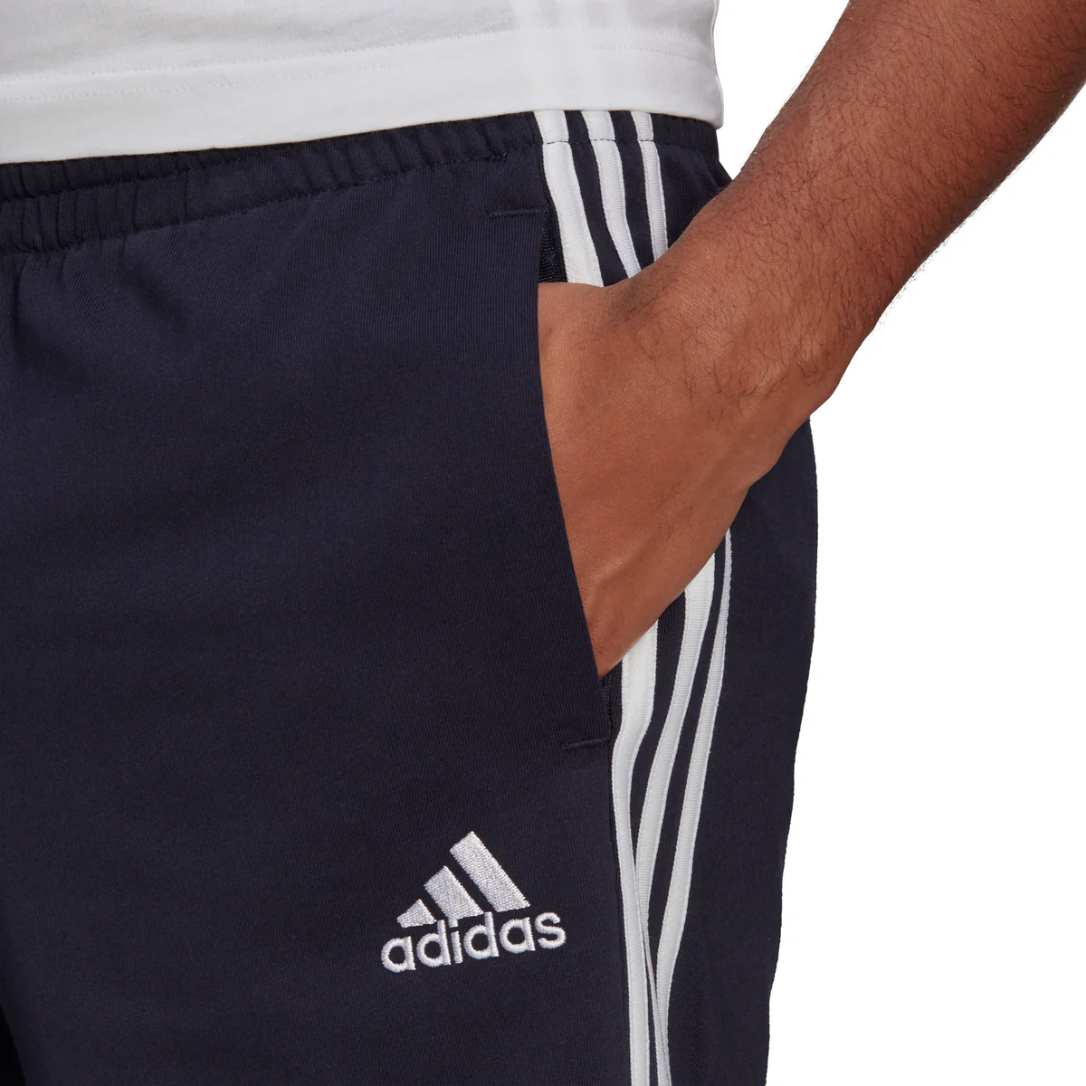 Short blu da uomo adidas AEROREADY Essentials 3-Stripes - Image 4