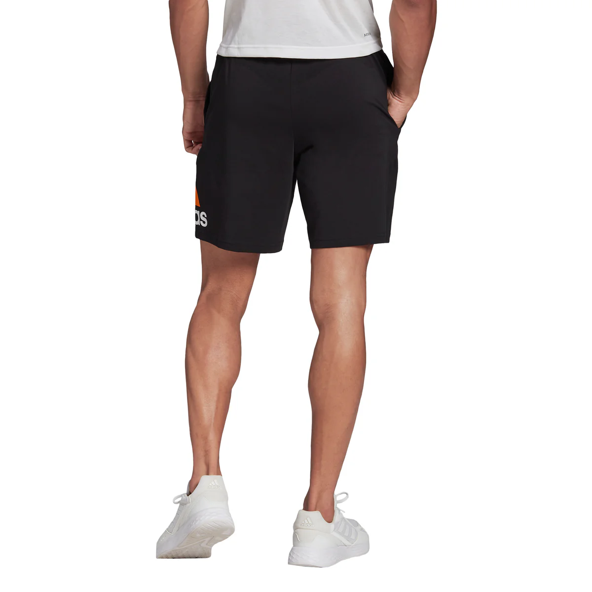 Short neri da uomo adidas Essentials Logo - Image 3
