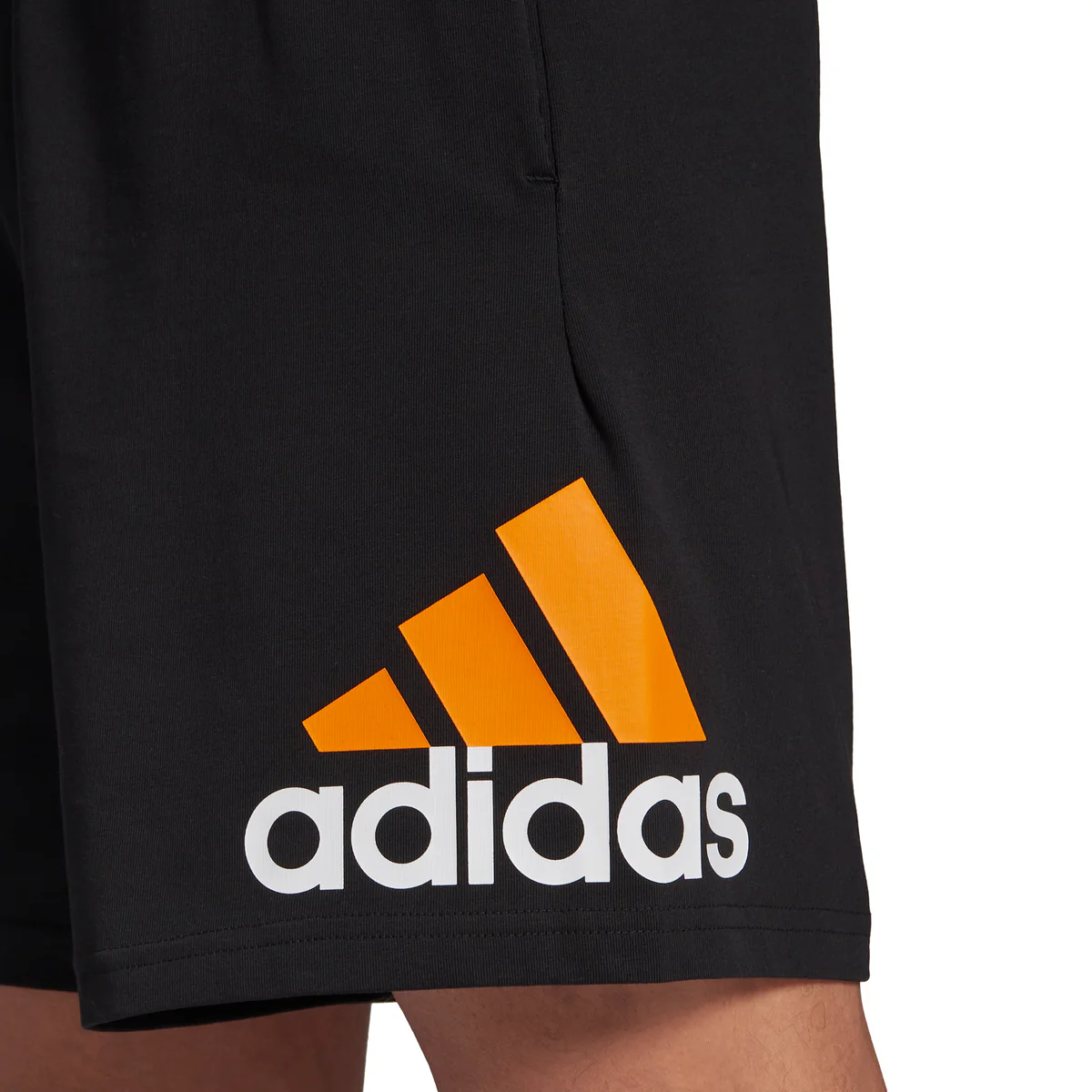 Short neri da uomo adidas Essentials Logo - Image 4