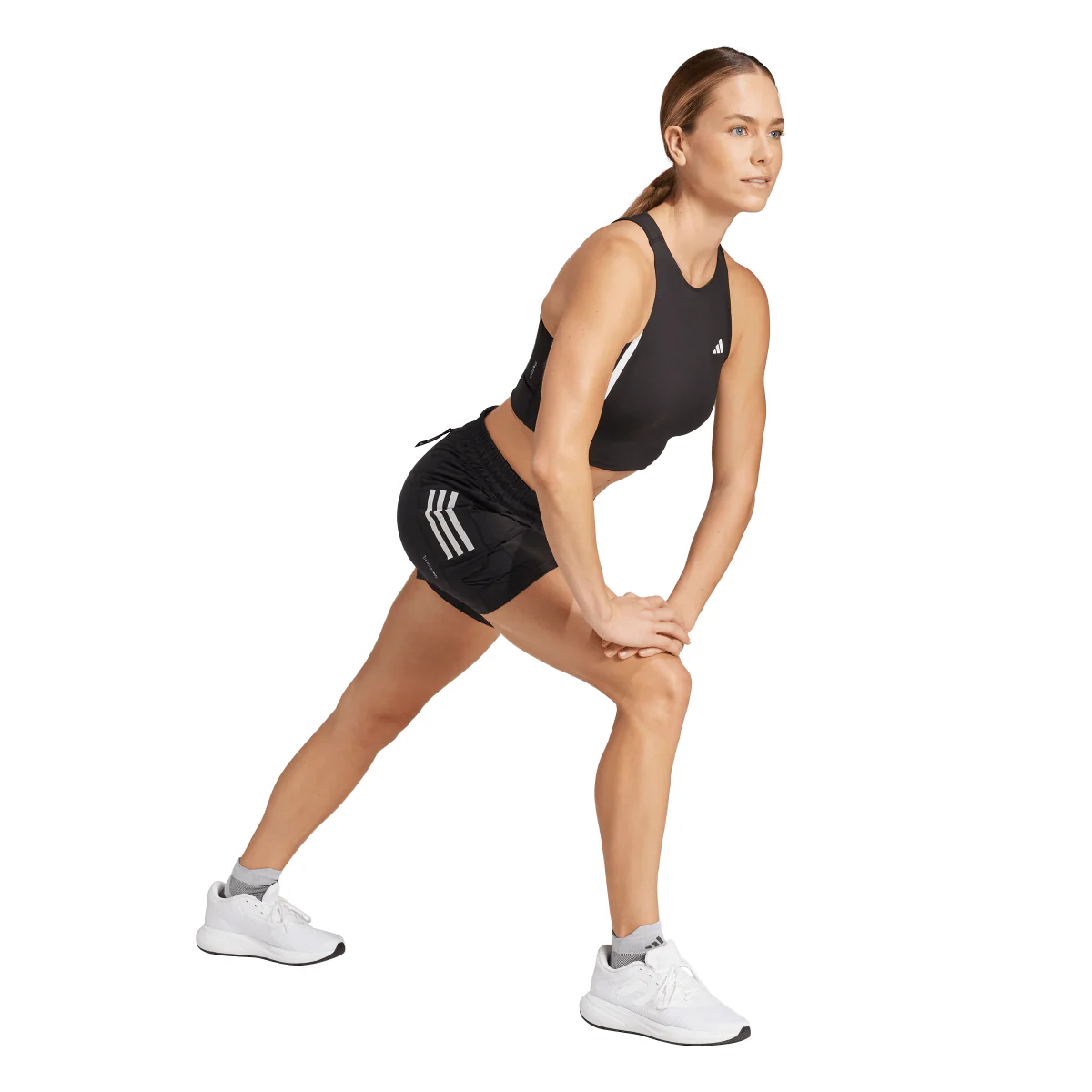 Shorts da corsa o allenamento con taschini neri da Donna adidas - Image 6