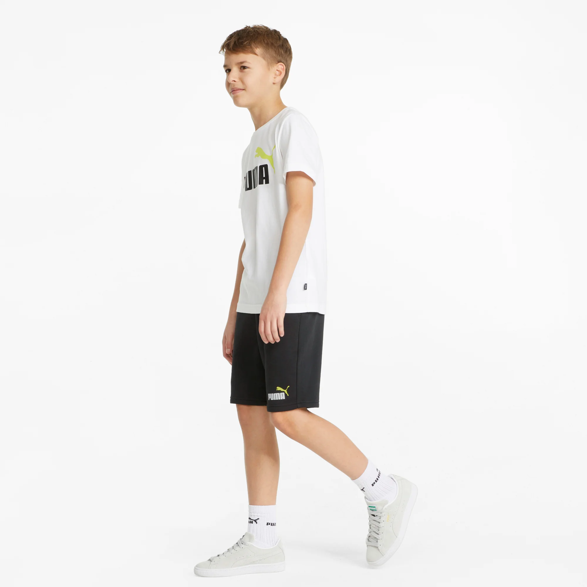 Shorts neri da bambino Puma Essentials Youth - Image 3