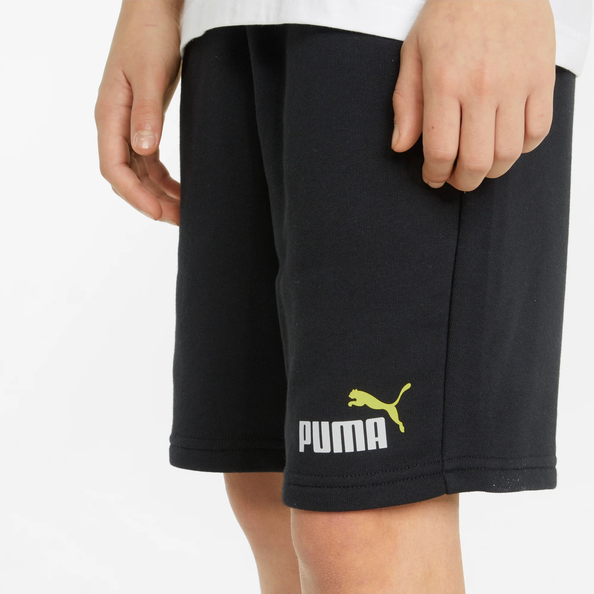 Shorts neri da bambino Puma Essentials Youth - Image 4