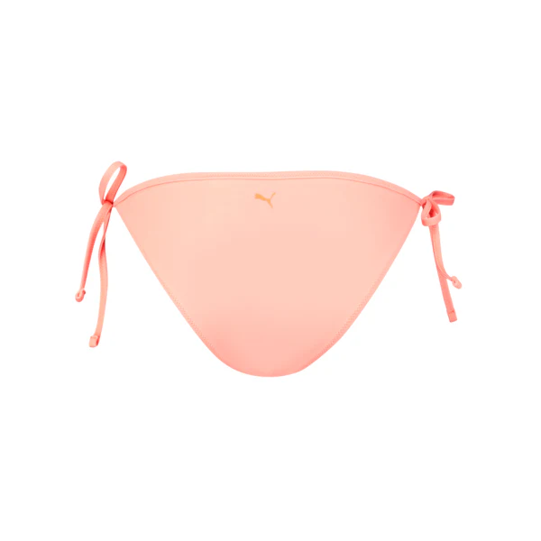 Slip bikini color pesca con laccetti laterali da donna PUMA Swim - Image 2