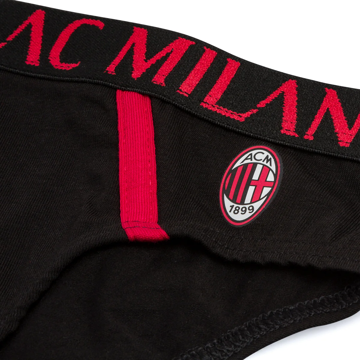 Slip neri da bambino con logo Milan - Image 4