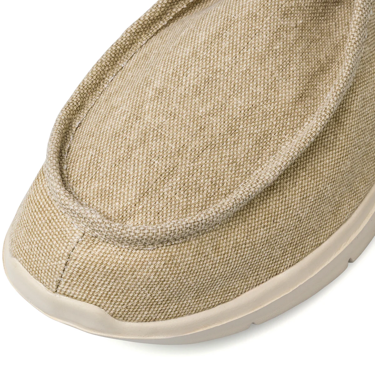 Mocassini Slip-on beige in tessuto da Uomo Jog - Image 5