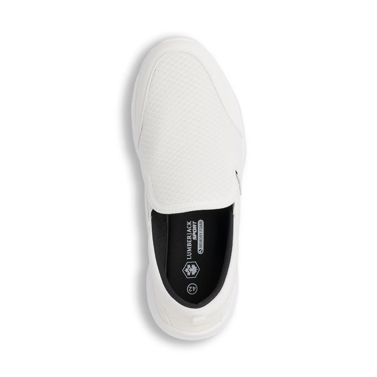 Scarpe Slip-on bianche da uomo con sottopiede Memory Foam Lumberjack Agatha - Image 6