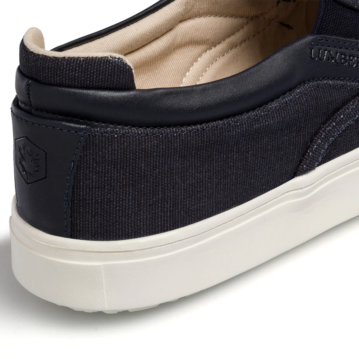 Slip-on blu navy da uomo in tessuto Lumberjack Branson - Image 7