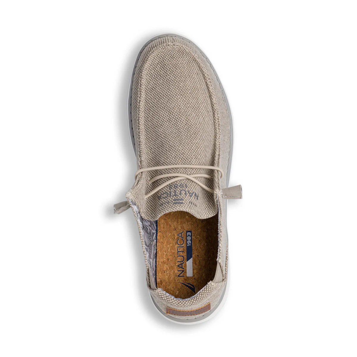 Slip-on casual beige da Uomo in tessuto canvas Nautica - Image 3