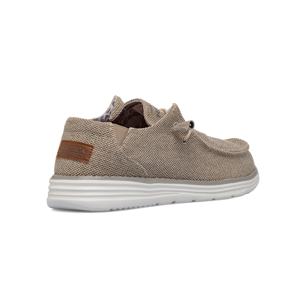Slip-on casual beige da Uomo in tessuto canvas Nautica - Image 5