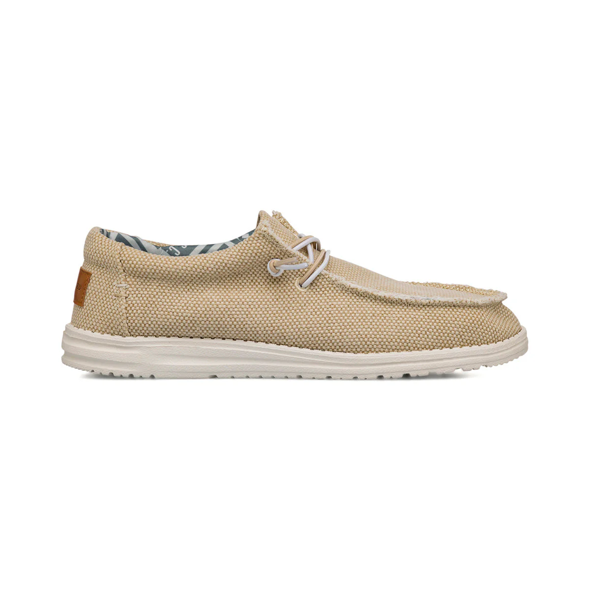 Slip-on casual beige da Uomo in tessuto canvas US Golf Club