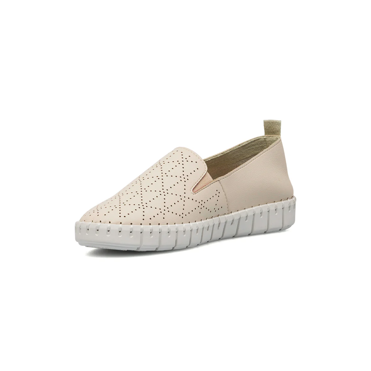 Slip-on comfort beige con dettagli traforati P Soft - Image 10