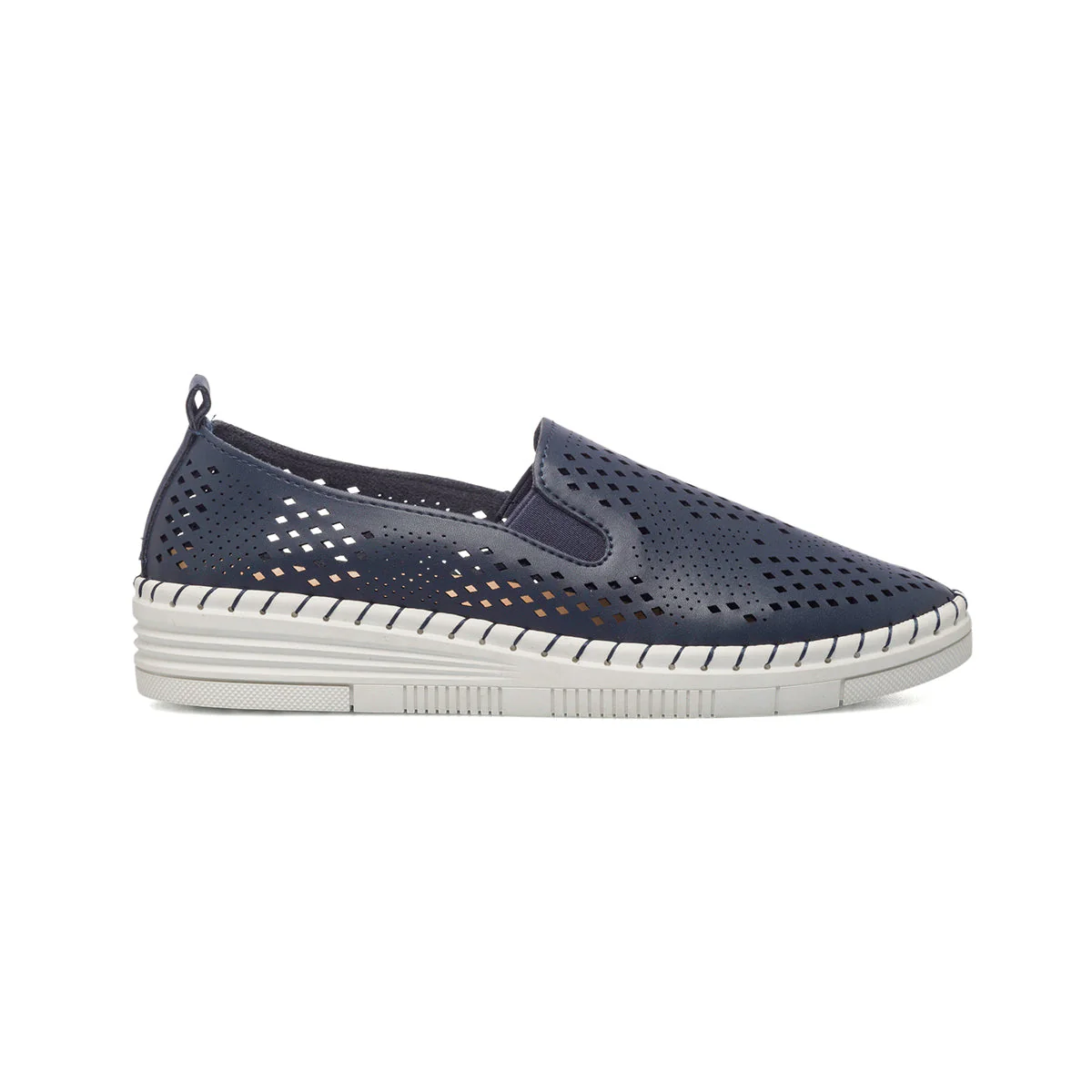 Slip-on comfort blu con dettagli traforati P Soft