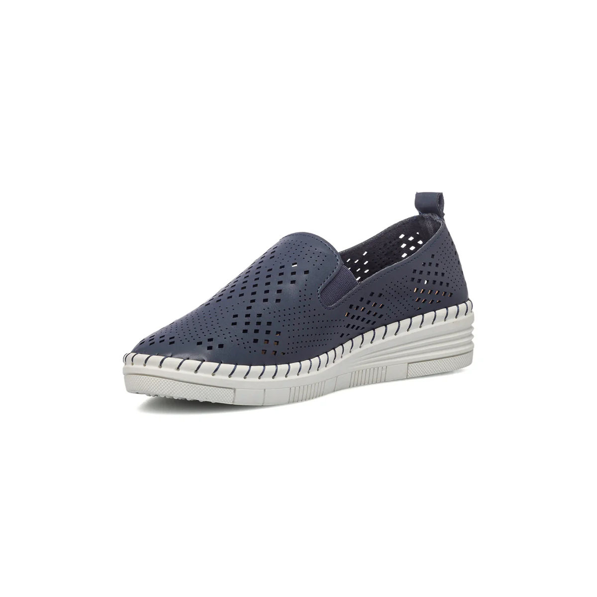 Slip-on comfort blu con dettagli traforati P Soft - Image 10