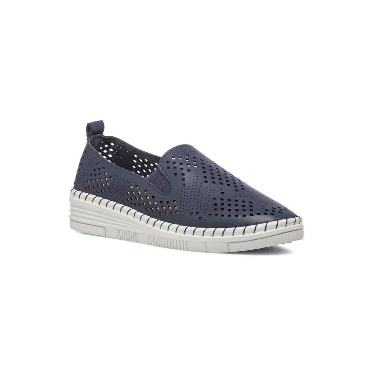 Slip-on comfort blu con dettagli traforati P Soft - Image 2