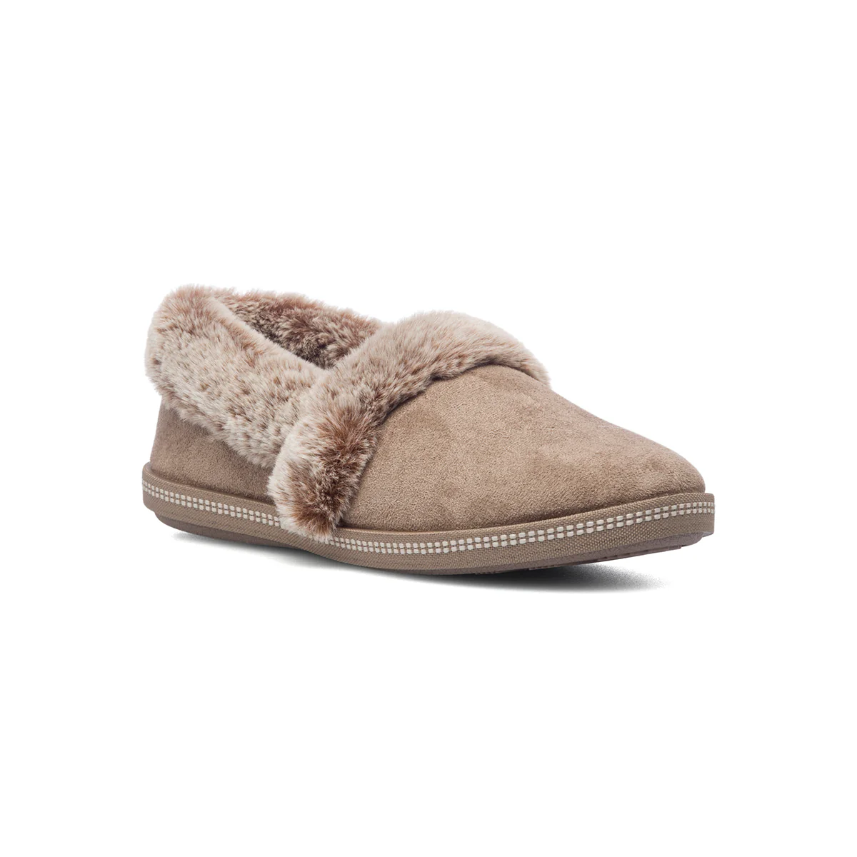 Slip-on comfort grigie in tessuto vegano Skechers Cozy Campfire - Image 2