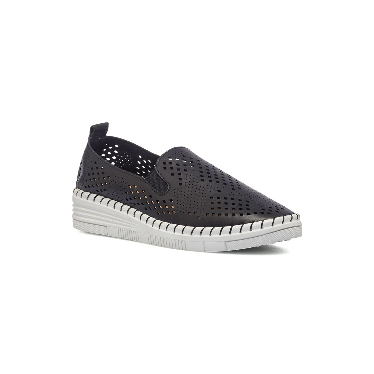 Slip-on comfort nere con dettagli traforati P Soft - Image 2