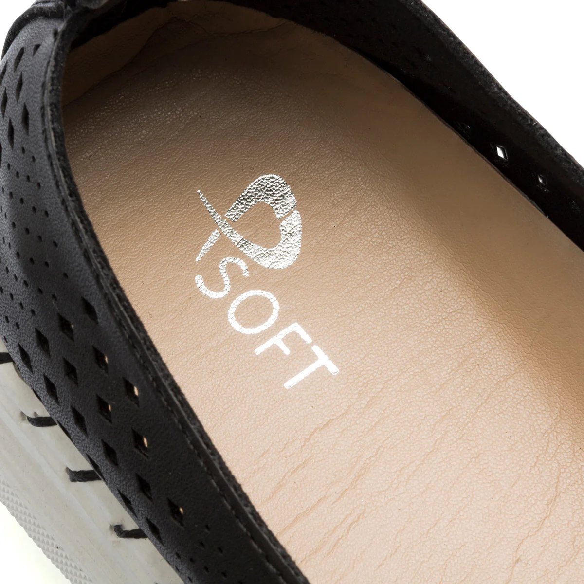 Slip-on comfort nere con dettagli traforati P Soft - Image 8