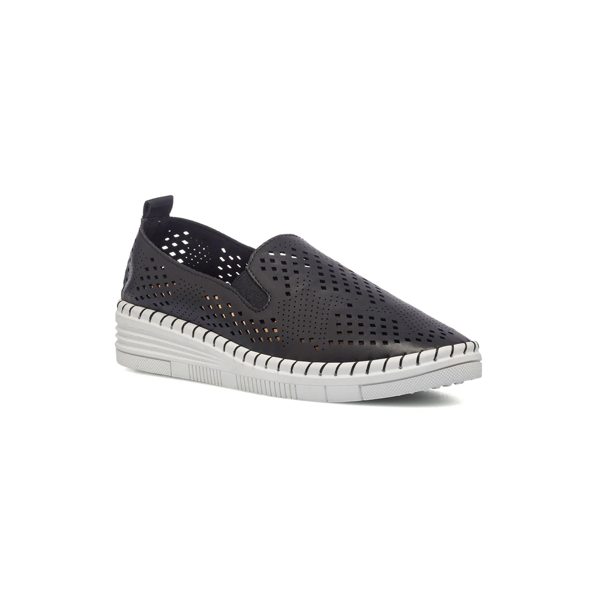 Slip-on comfort nere con dettagli traforati P Soft - Image 9